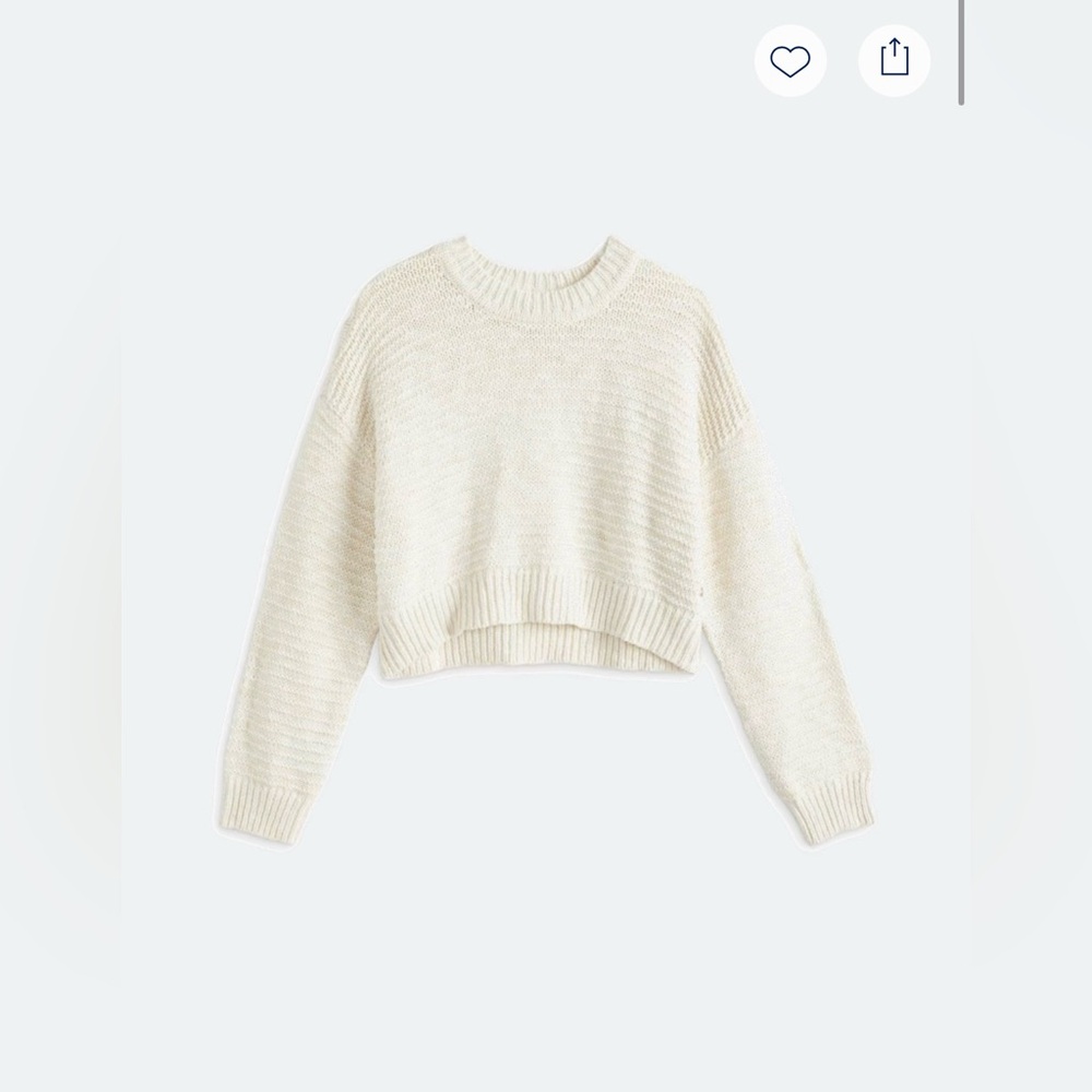 Roxy Enchanted Sky Crewneck Cropped Sweater